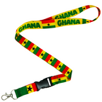 Ghana National Flag Lanyard