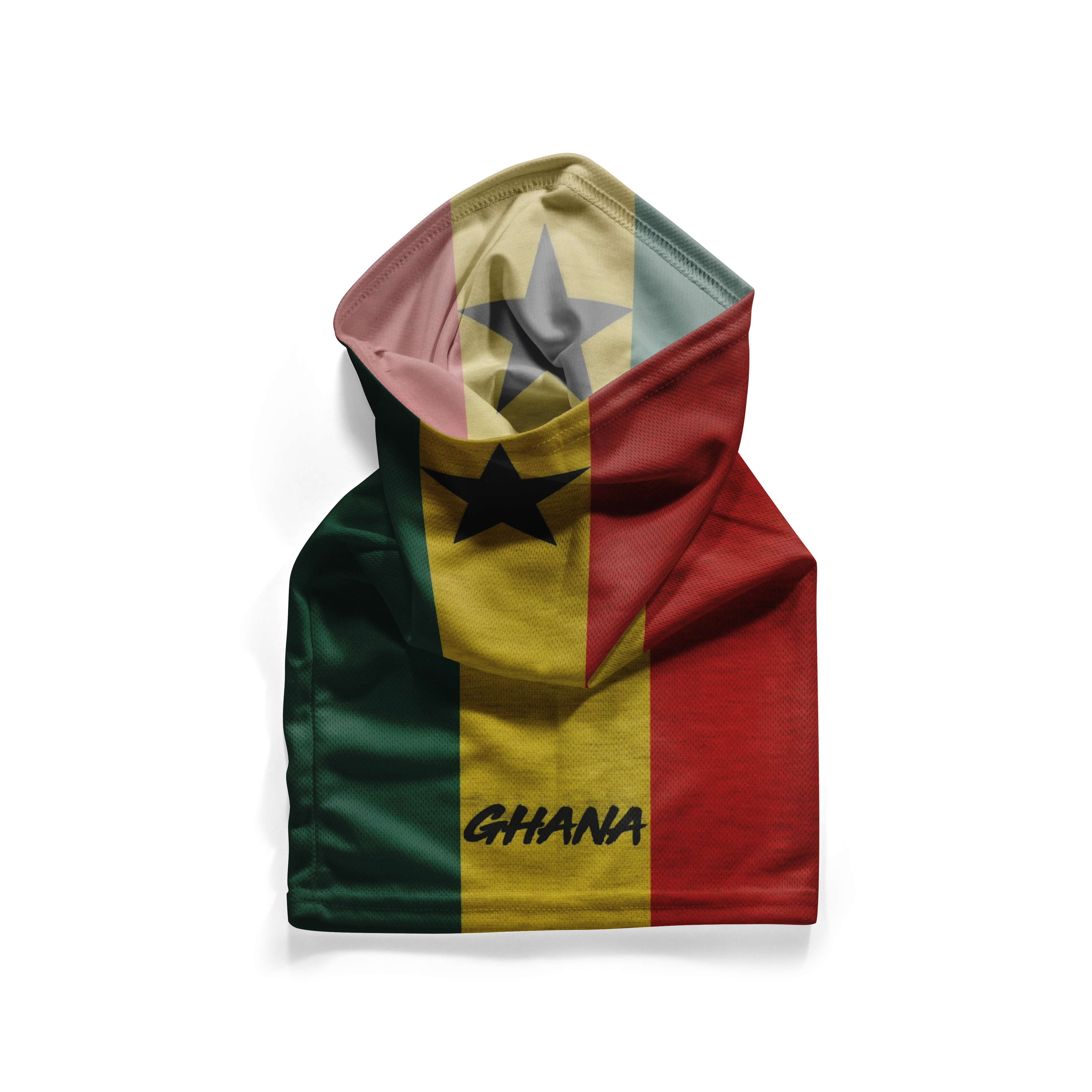 Ghana Flag Snood  – Breathable Mask Neck Gaiter Face Covering Secondary image