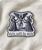 Girls Will Be Ghouls Enamel Lapel Pin Badge