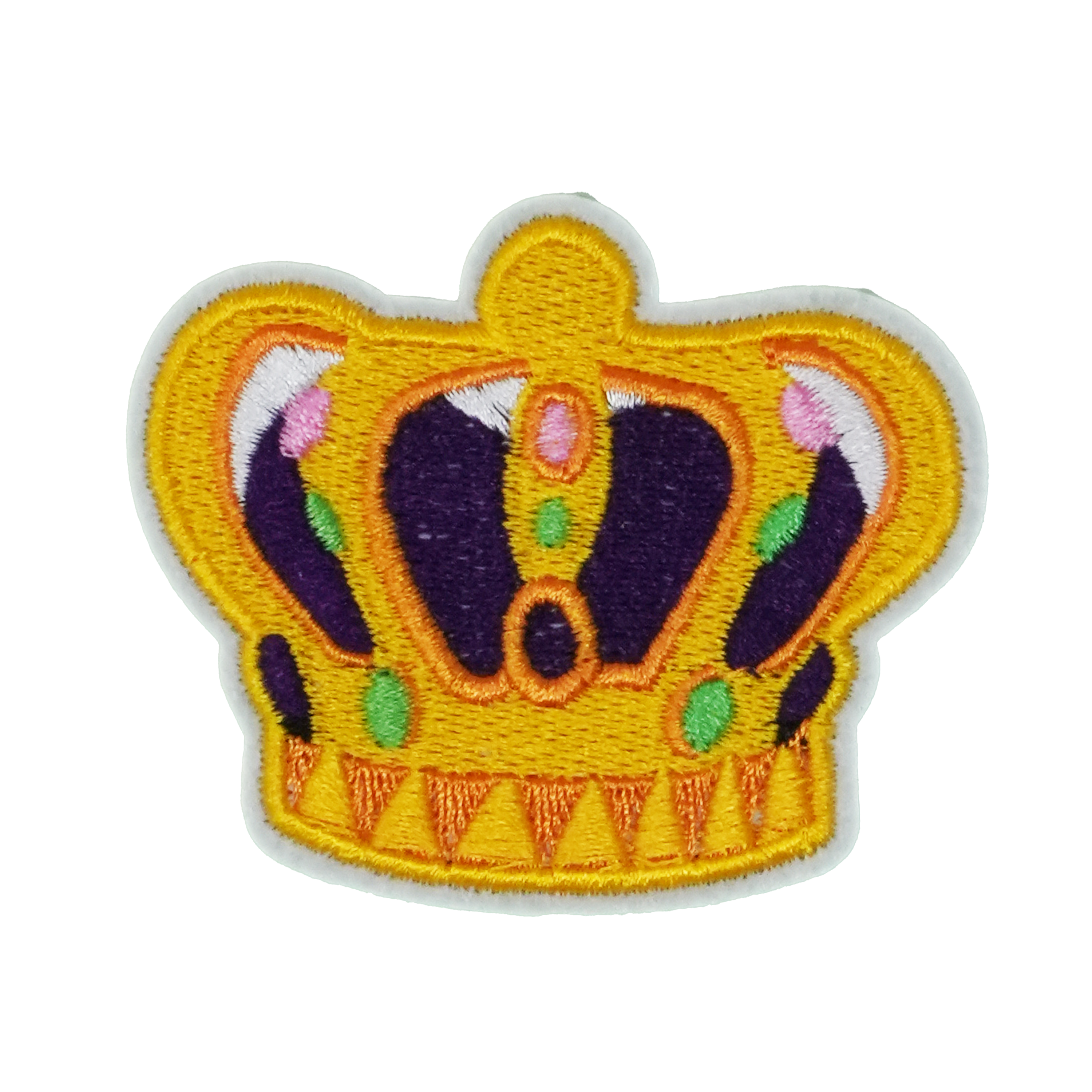 Golden Royal Crown Patch Iron On (7 x 6cm) Main image