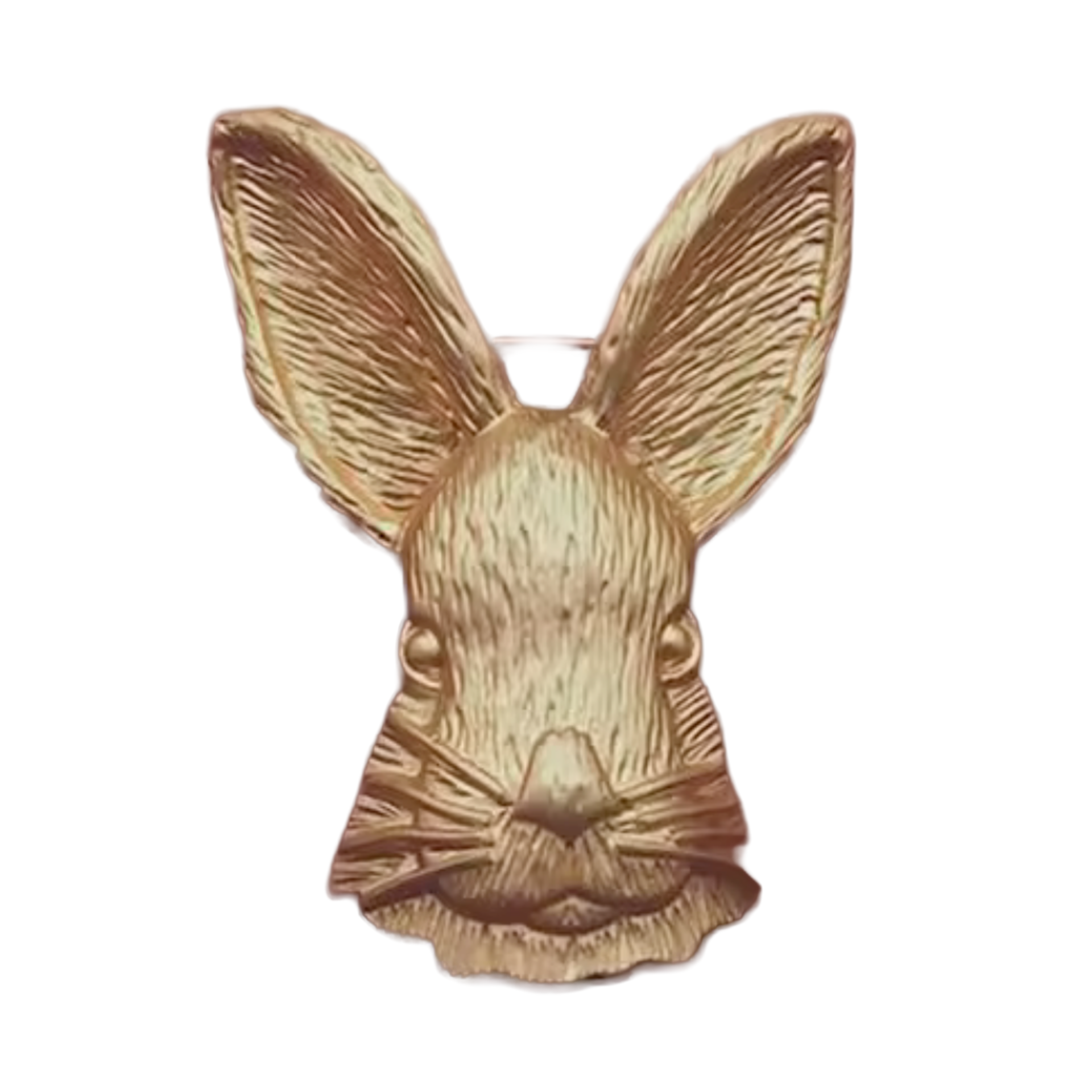 Broche de Pin de Conejo Dorado Imagen principal del producto