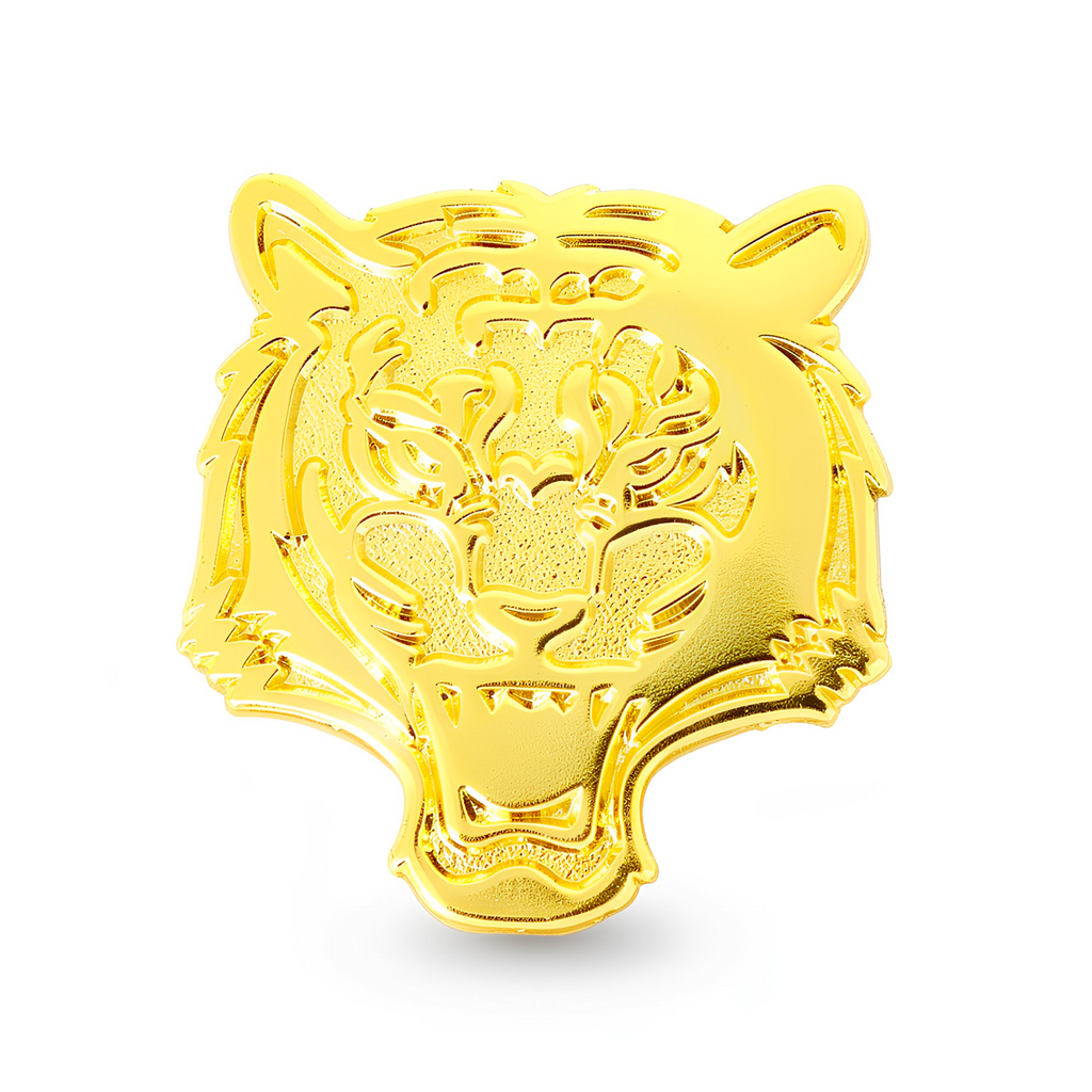 Golden Tiger Pin Badge