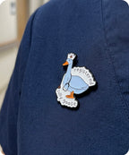 Registered Silly Goose Nurse Enamel Lapel Pin Badge