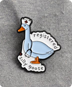 Registered Silly Goose Nurse Enamel Lapel Pin Badge