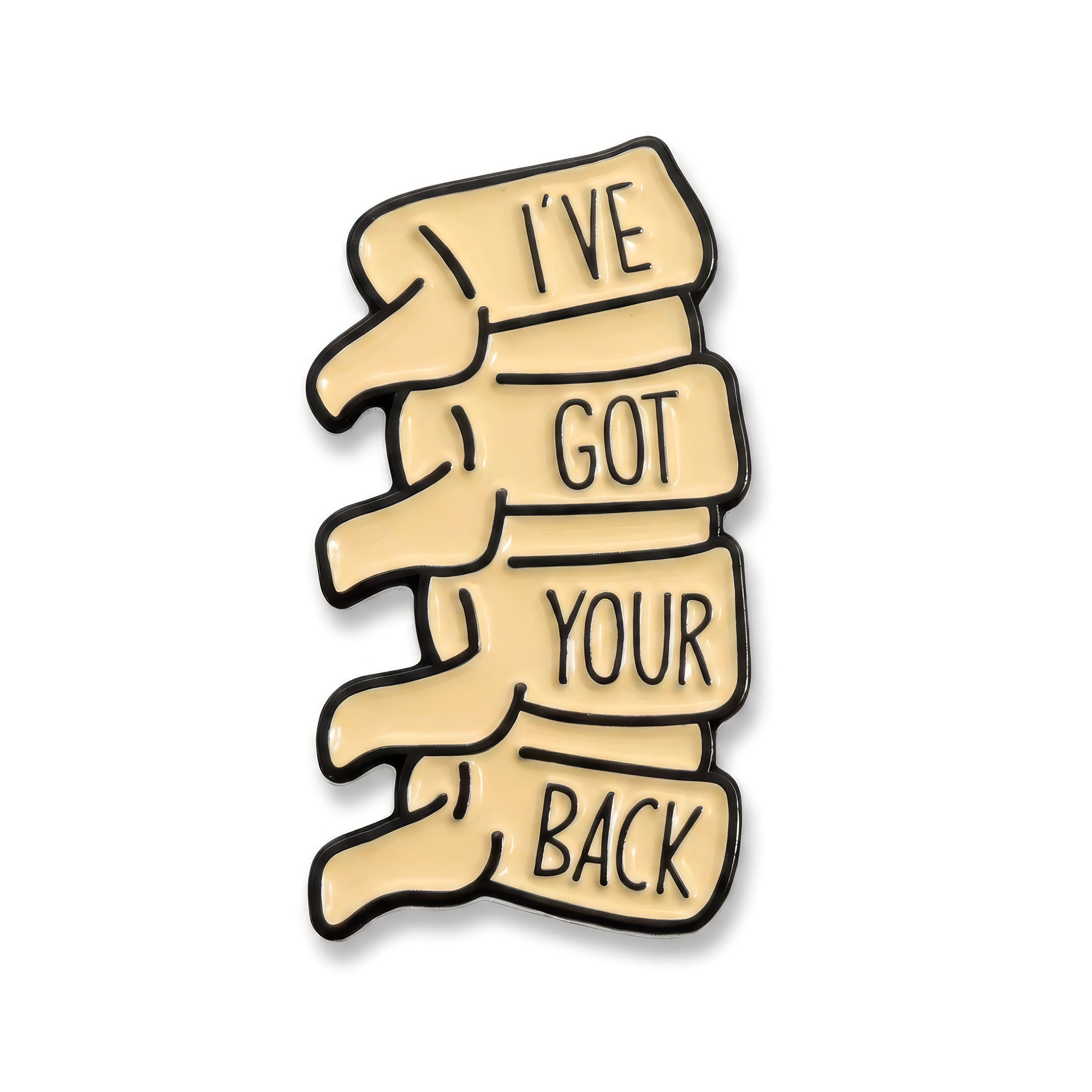 I’ve Got Your Back Enamel Pin Badge Imagen principal del producto