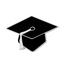 Graduation Hat Education Silver Pin Badge