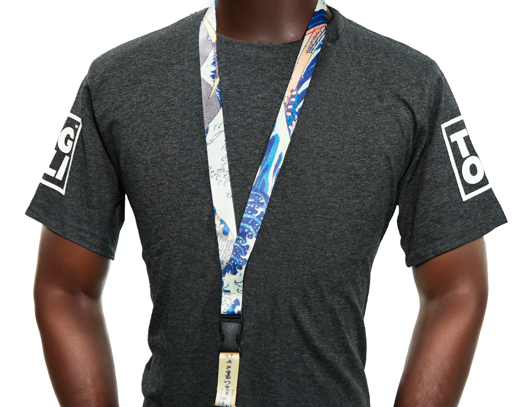 The Great Wave off Kanagawa Lanyard