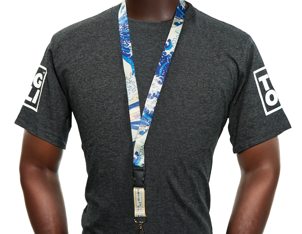 The Great Wave off Kanagawa Lanyard