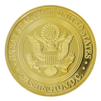 FBI Commemorative Coin – Great Seal & Department of Justice (Gold Edition)