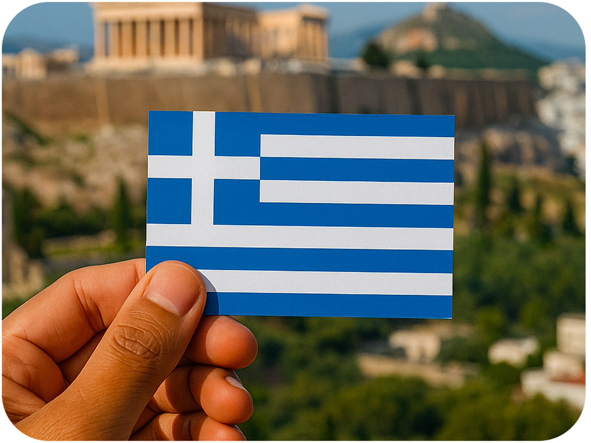 20 pegatinas de la bandera de Grecia Imagen secundaria del producto