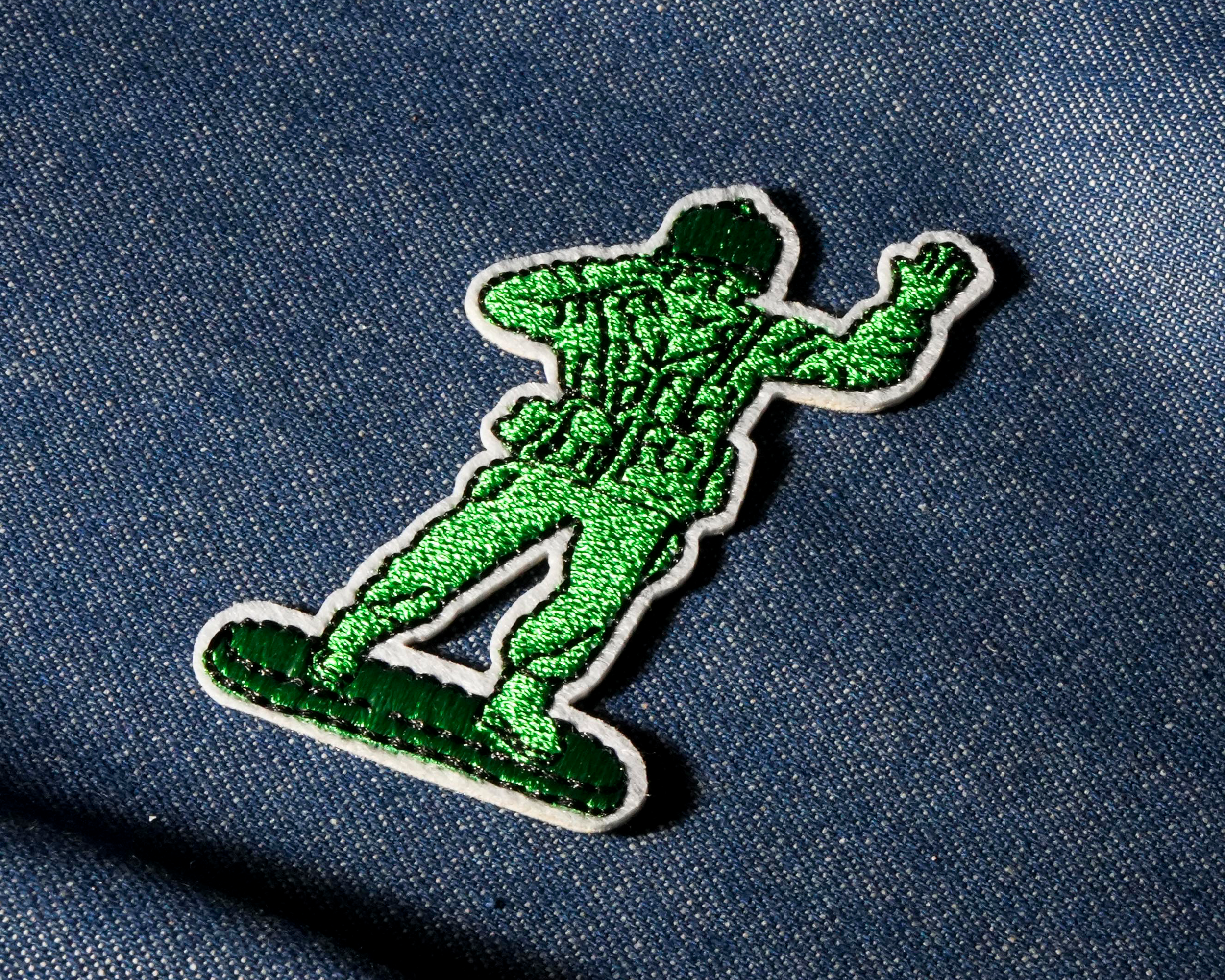 Toy Soldier Green Army Man Patch Iron On (6 x 4cm) Secondary image