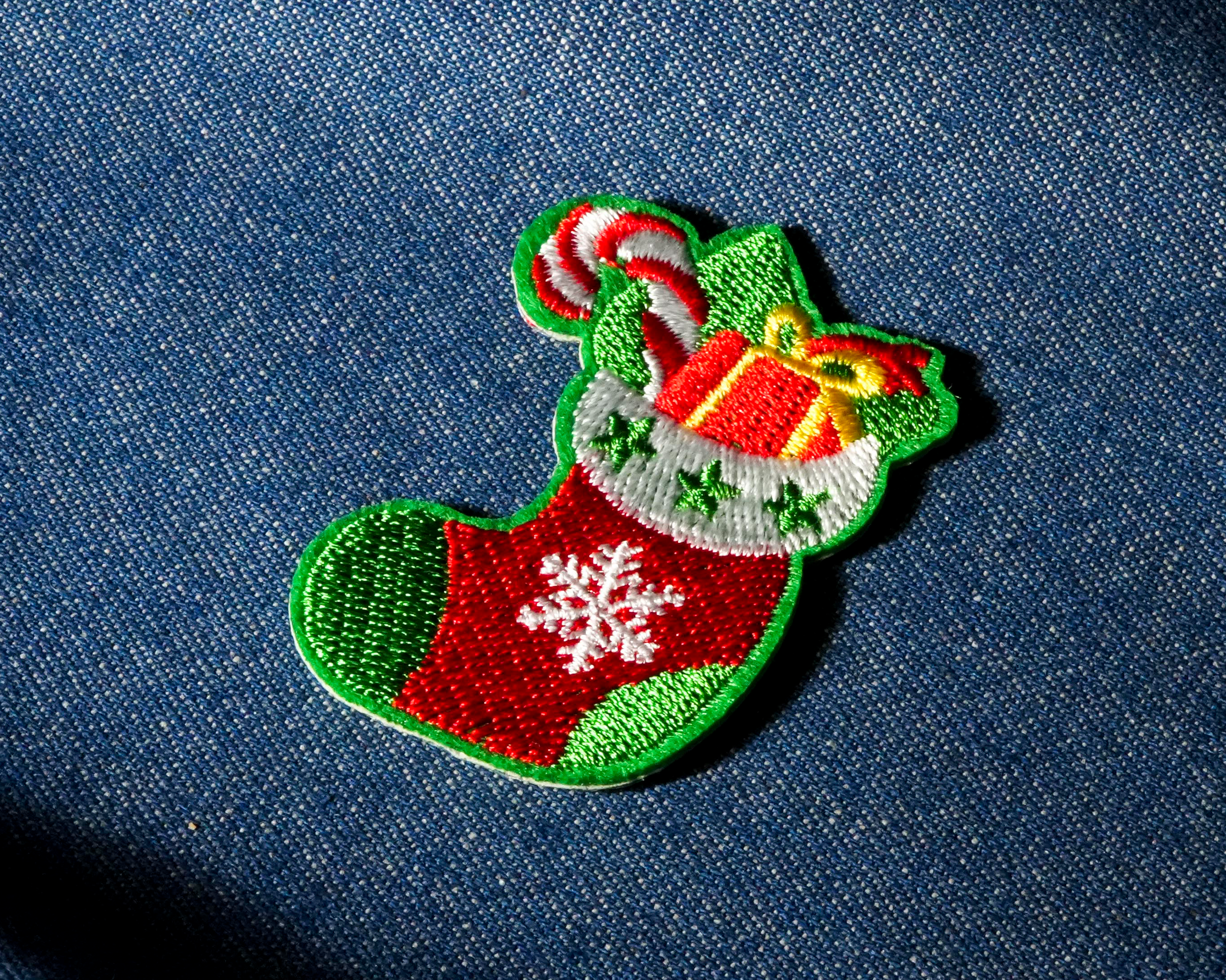 Calcetín Navideño Parche Termoadhesivo (5,5 x 3,5 cm) Imagen secundaria del producto