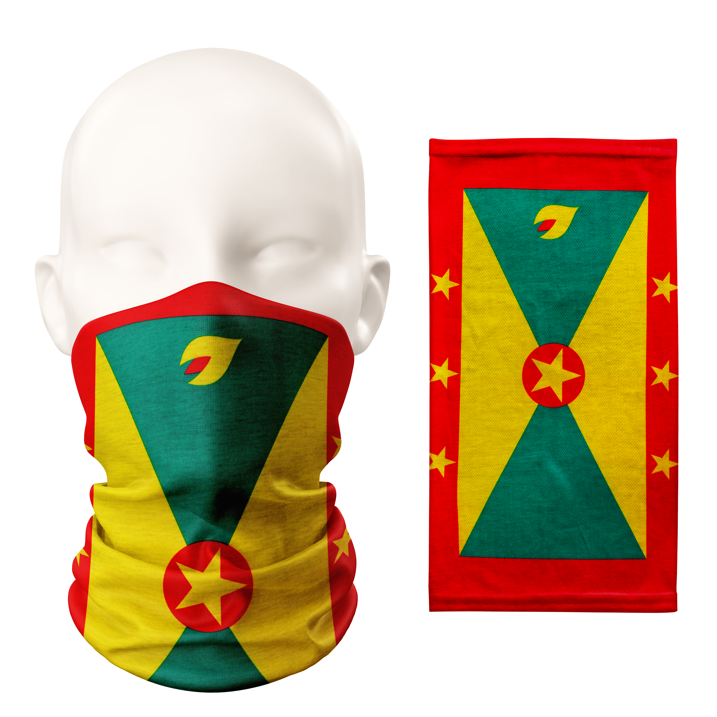 Snood con la bandera de Granada - Mascarilla transpirable para cuello
