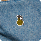M67 Green Army Grenade Iron On Patch (3.5 x 2.5cm)