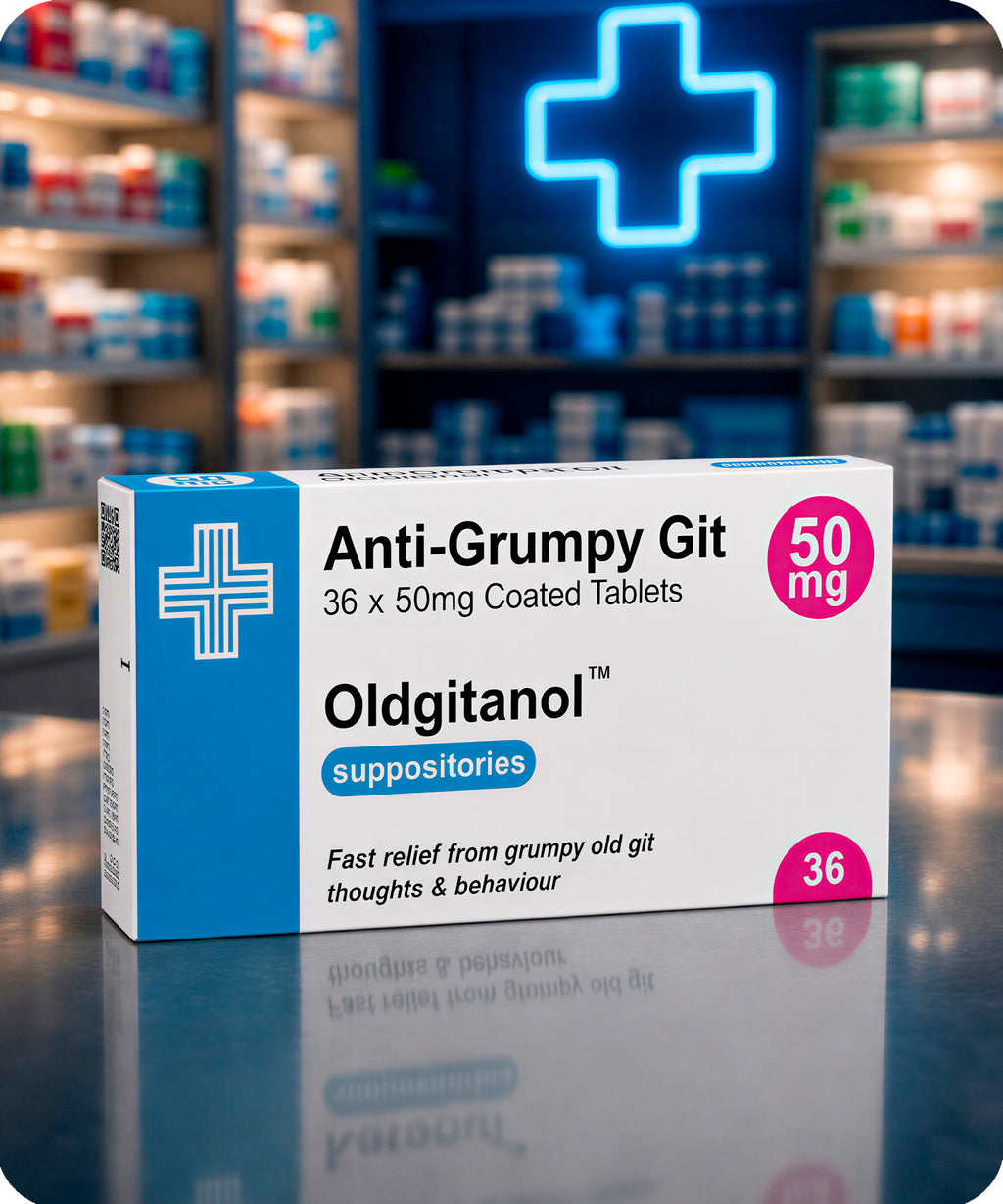 Anti-Grumpy Git Prescription Joke Sweets, 36g | Vegan & Vegetarian
