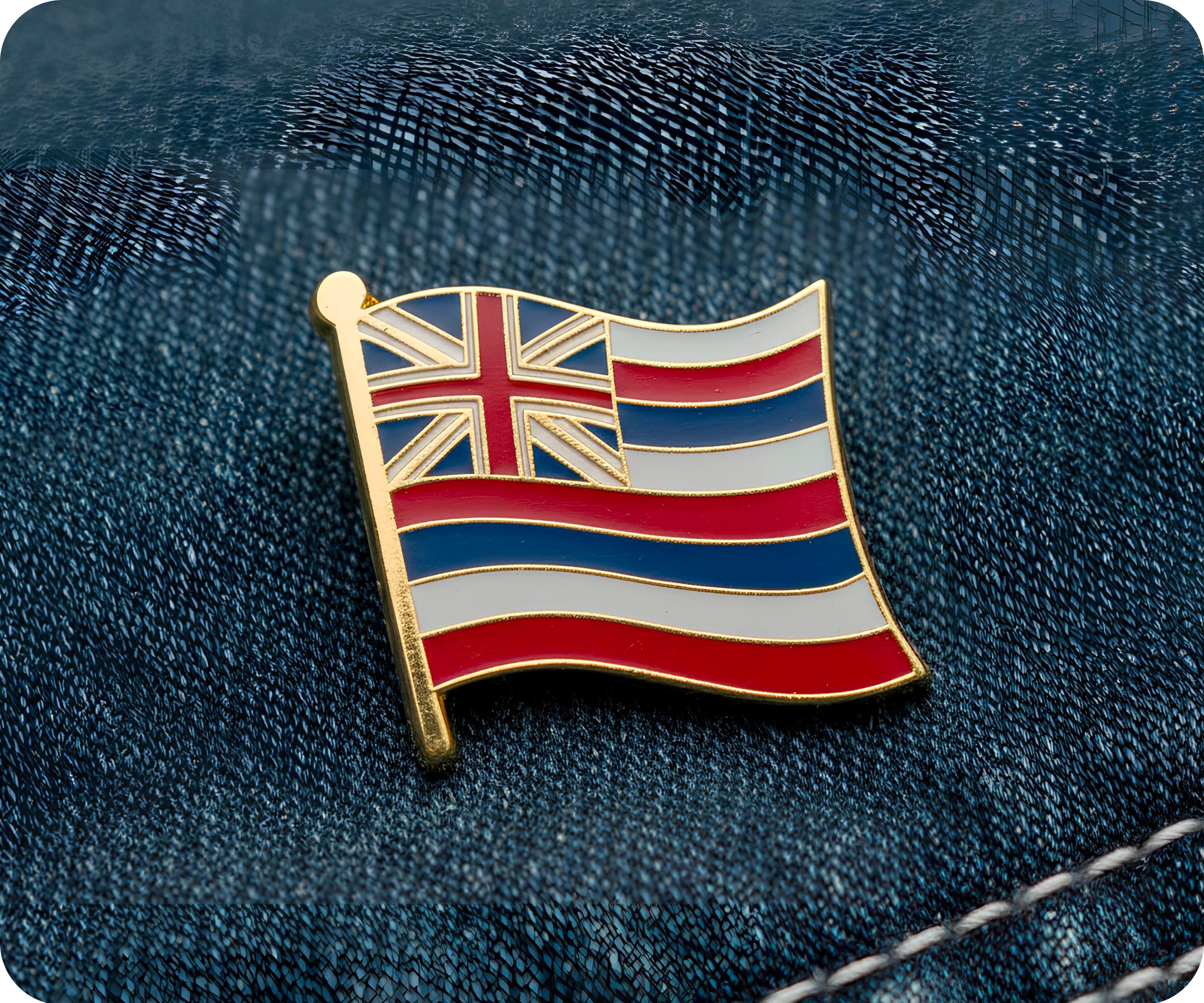Hawaii Flag Pin Badge