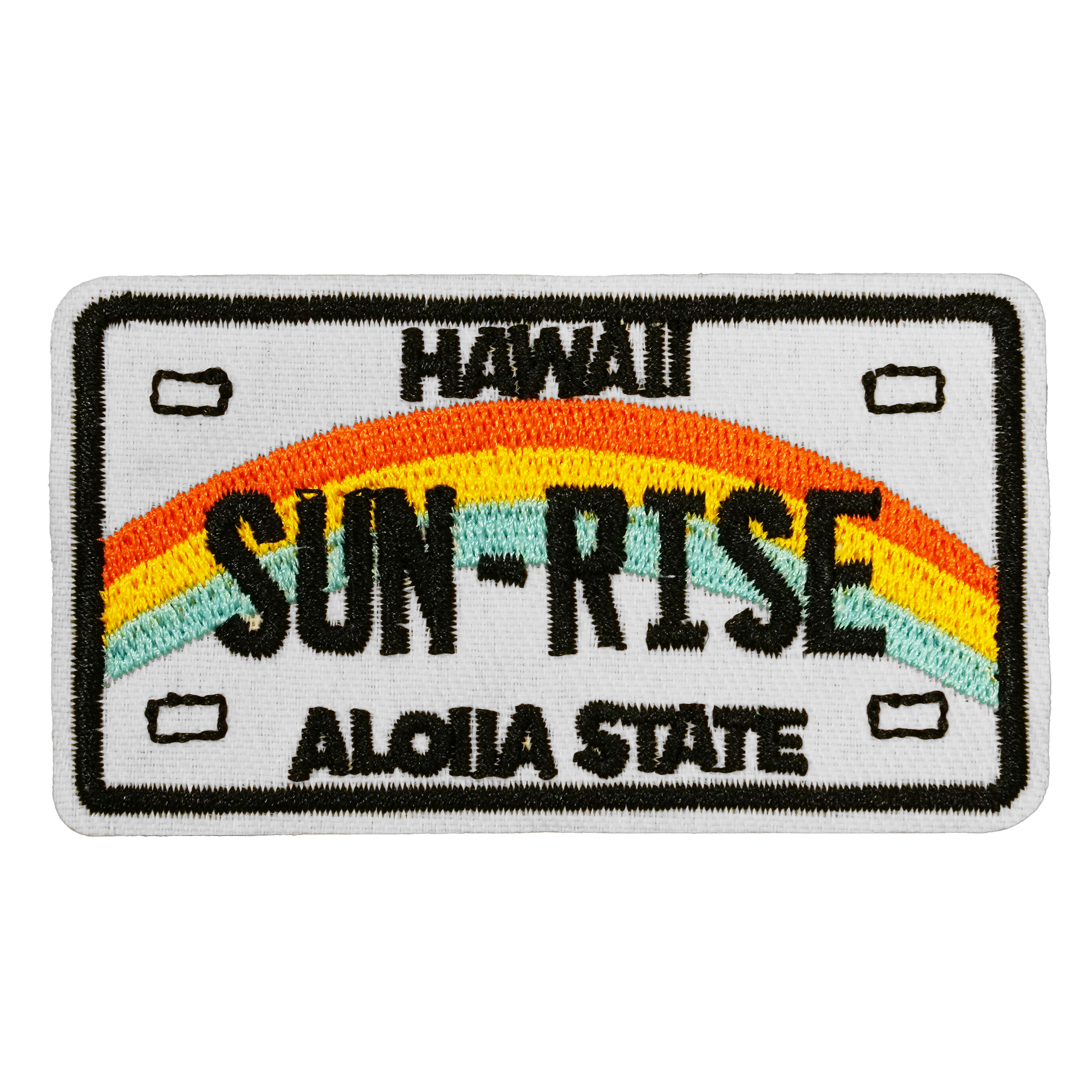 Hawaii Number Plate Embroidery Patch (7.5 x 3.5cm) Main image
