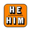 He Him Pronoun Enamel Lapel Pin Badge
