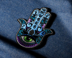 Parche termoadhesivo Mano de Fátima (Hamsa) (9 x 7 cm)