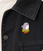 Funny Hawaiian Shark Enamel Pin Badge
