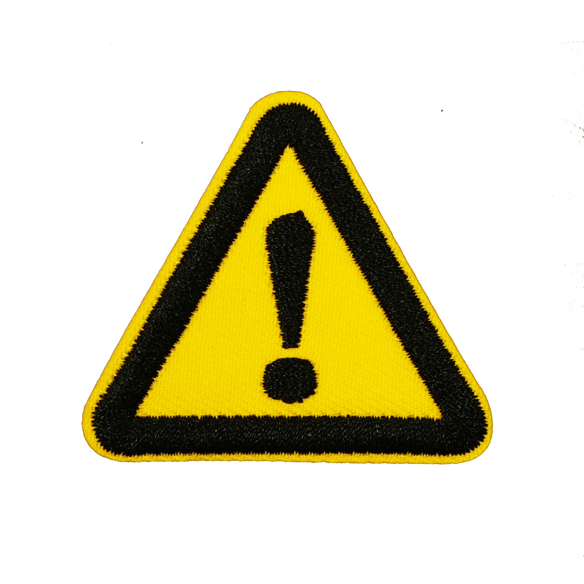 Hazard Caution Attention Embroidery Patch (5 x 5cm) Main image