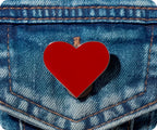 Red Love Heart Pin Badge