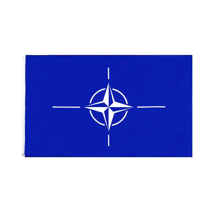 Bandera de la OTAN de 3 x 5 pies Imagen secundaria del producto
