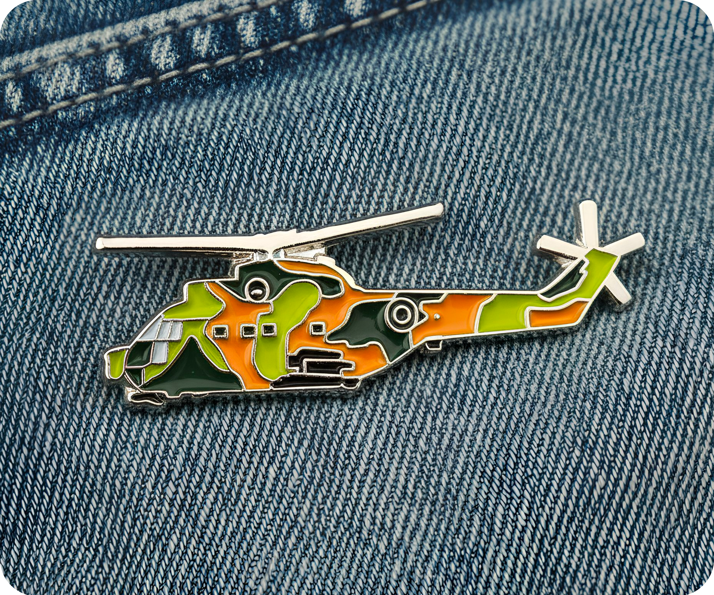 Insignia de pin de la Fuerza Aérea de helicópteros Imagen secundaria del producto