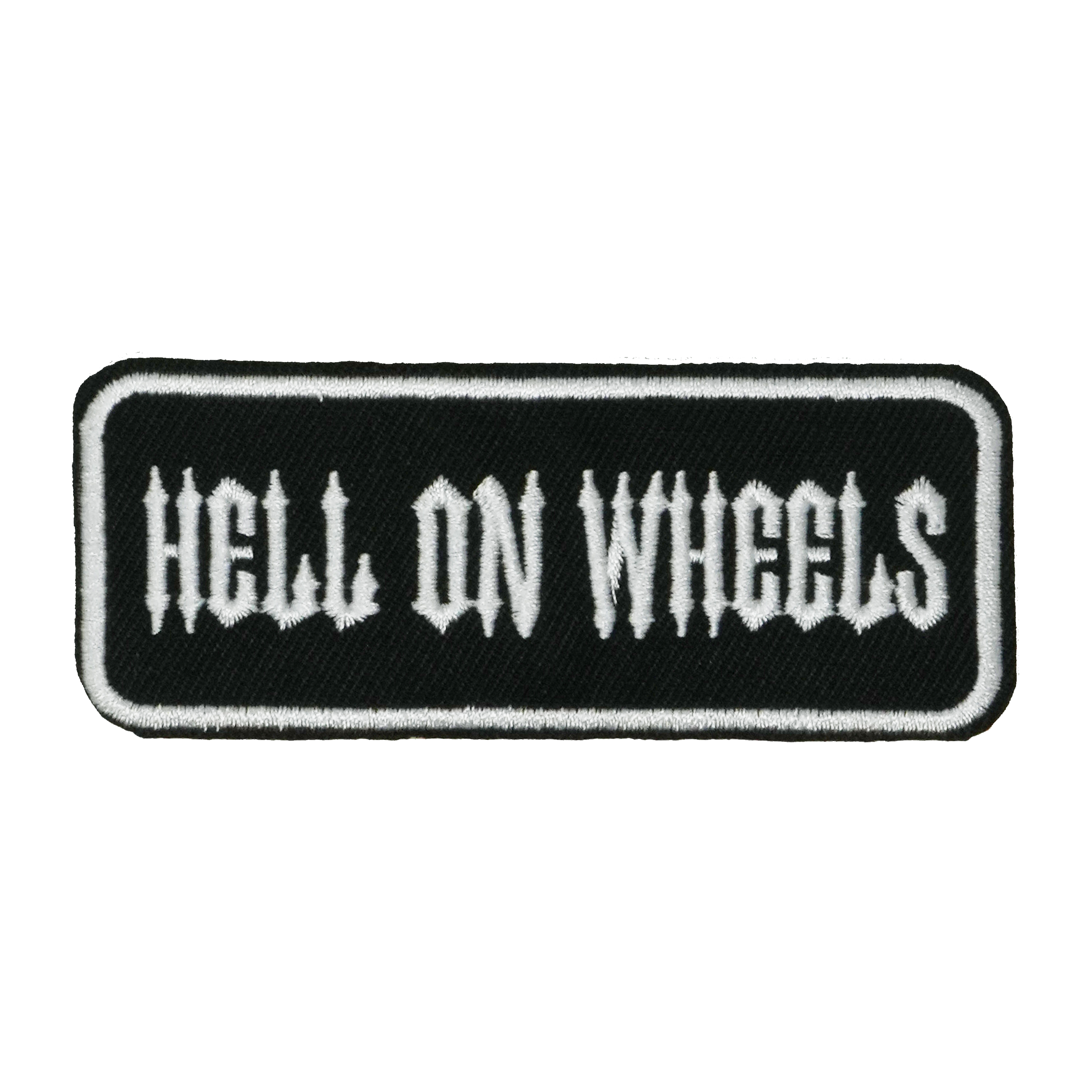 Hell On Wheels Patch Iron On (9 x 3.5cm) Main image