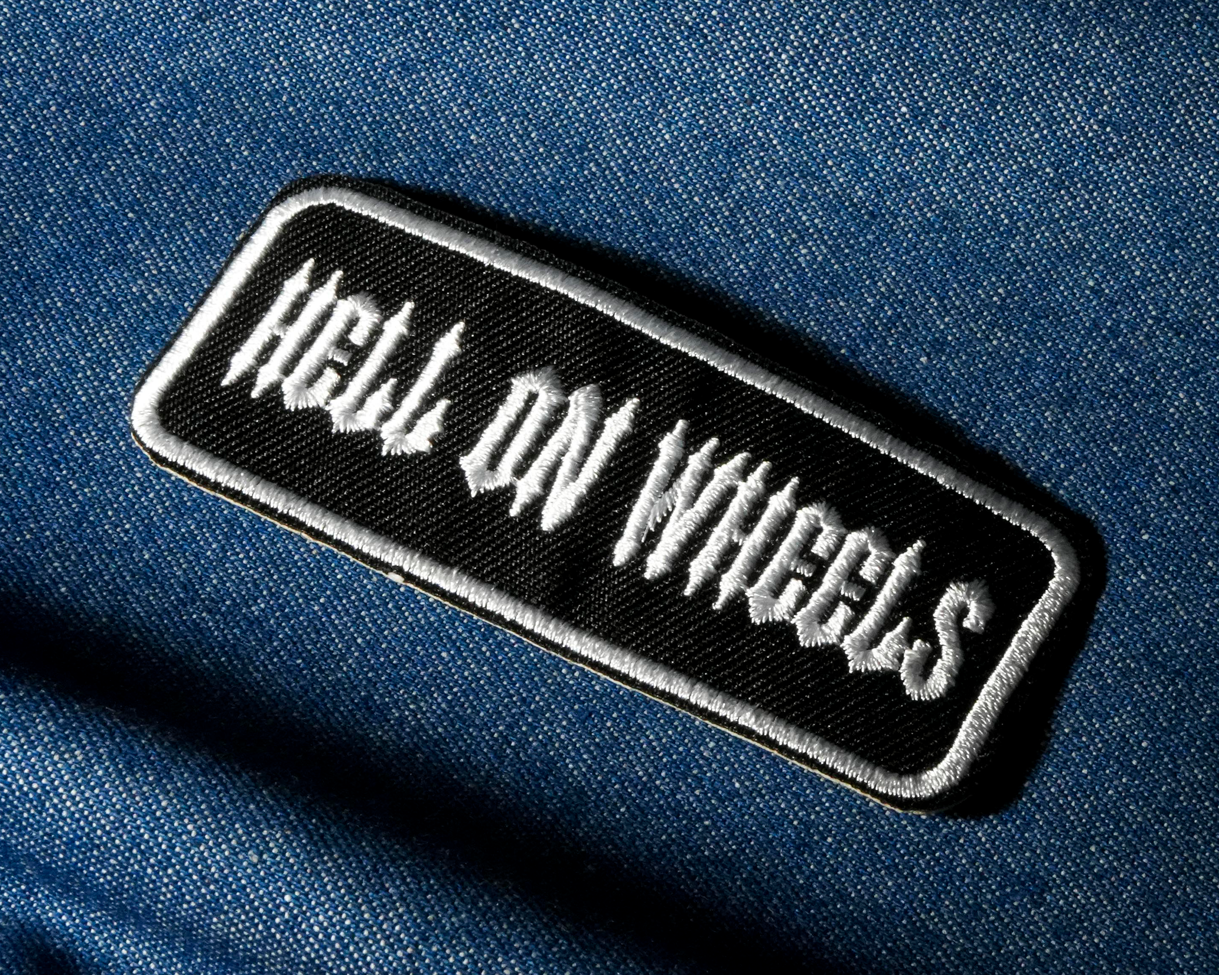 Hell On Wheels Patch Iron On (9 x 3.5cm) Secondary image