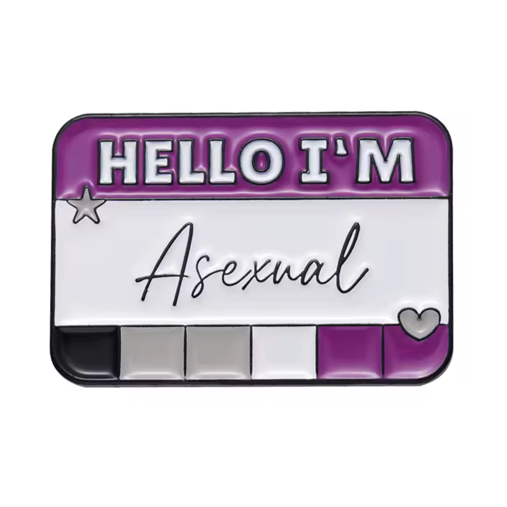 Hola, soy una insignia de as de Asexual Imagen principal del producto