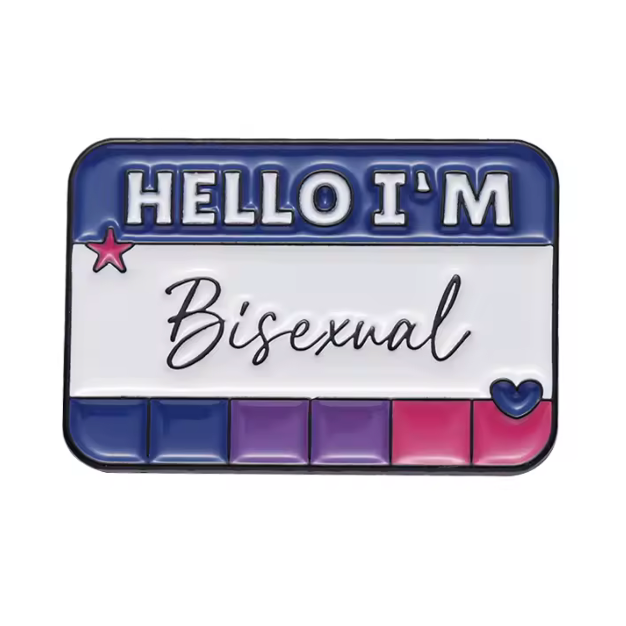 Hola Soy Bisexual Pin Insignia Imagen principal del producto