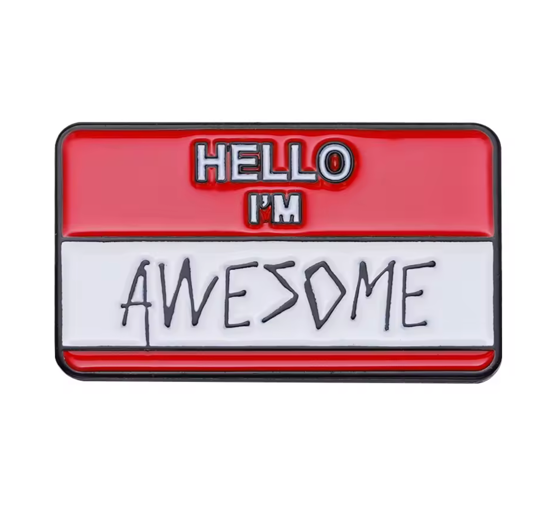Hola, soy la chapa Awesome Imagen principal del producto
