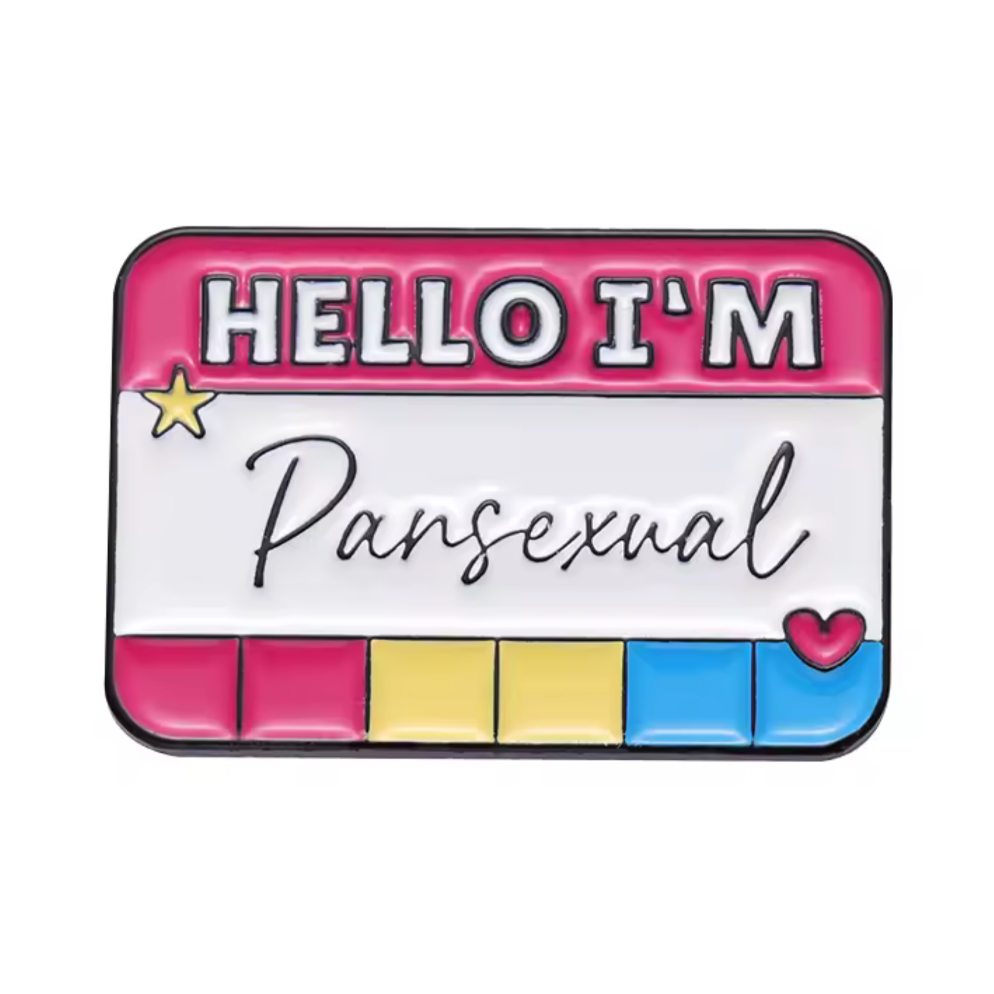 Hola, soy la chapa pansexual. Imagen principal del producto
