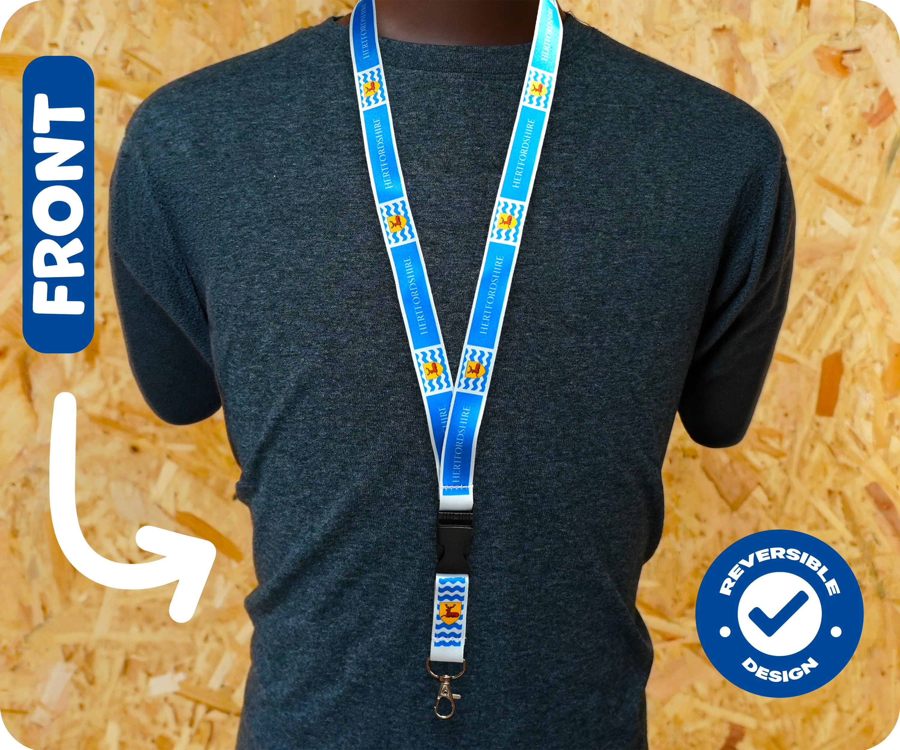 Hertfordshire County Flag Lanyard