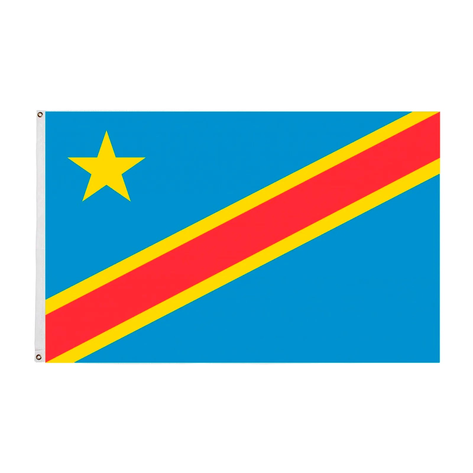Bandera de la República Democrática del Congo de 3 x 5 pies Imagen secundaria del producto