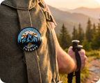 Hiking Is My Therapy Pin Badge