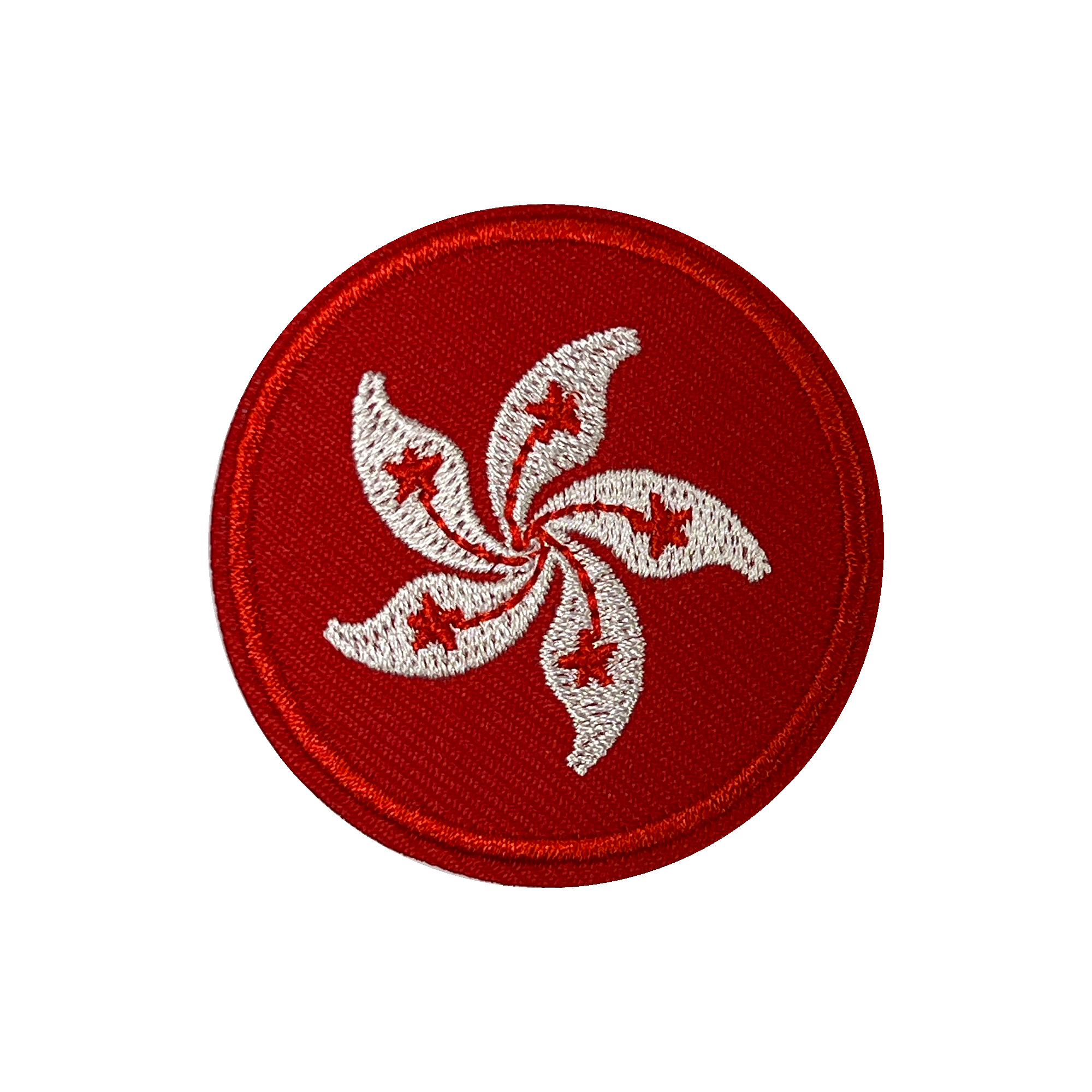 Hong Kong Round Embroidery Patch (5cm)