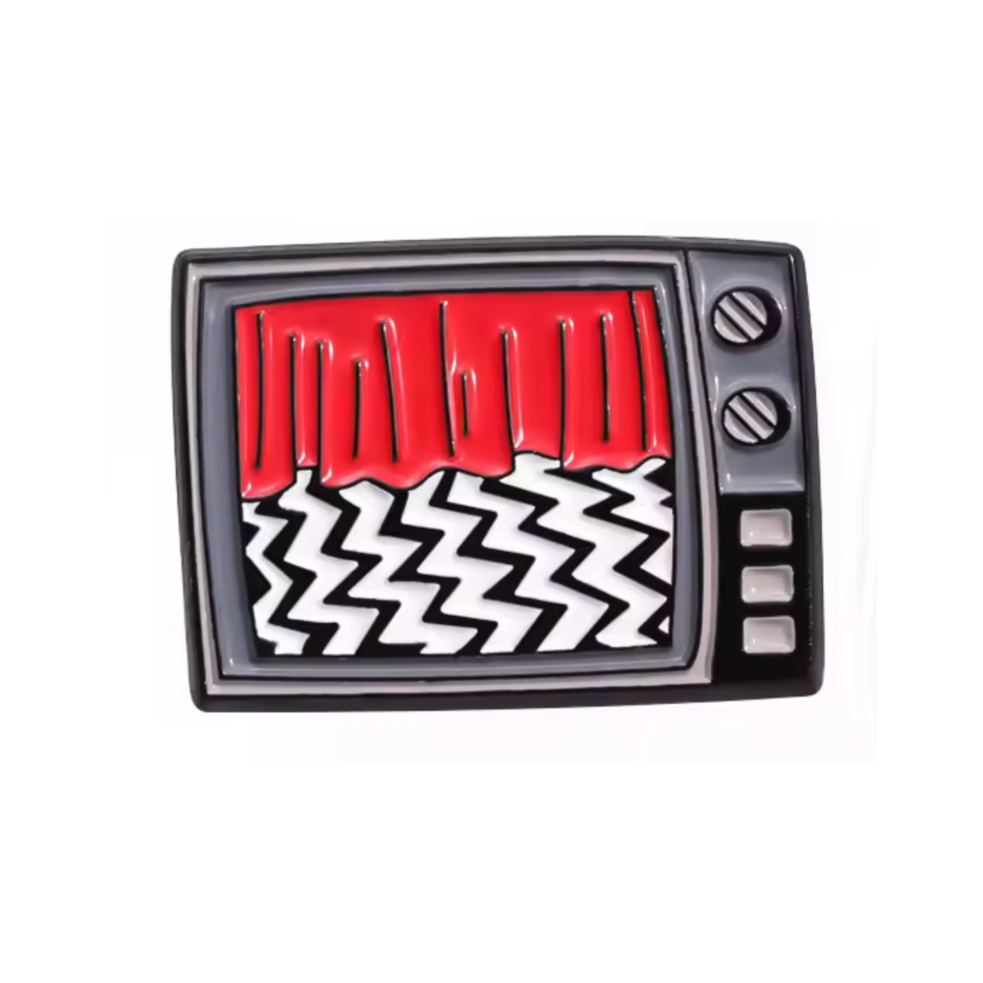 Insignia de metal de la serie de televisión de terror Twin Peaks Imagen principal del producto