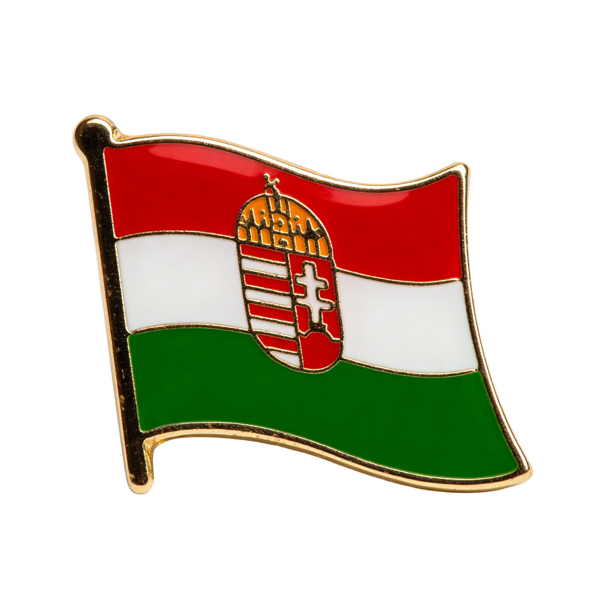 Pin con la bandera del escudo de armas de Hungría  Imagen principal del producto