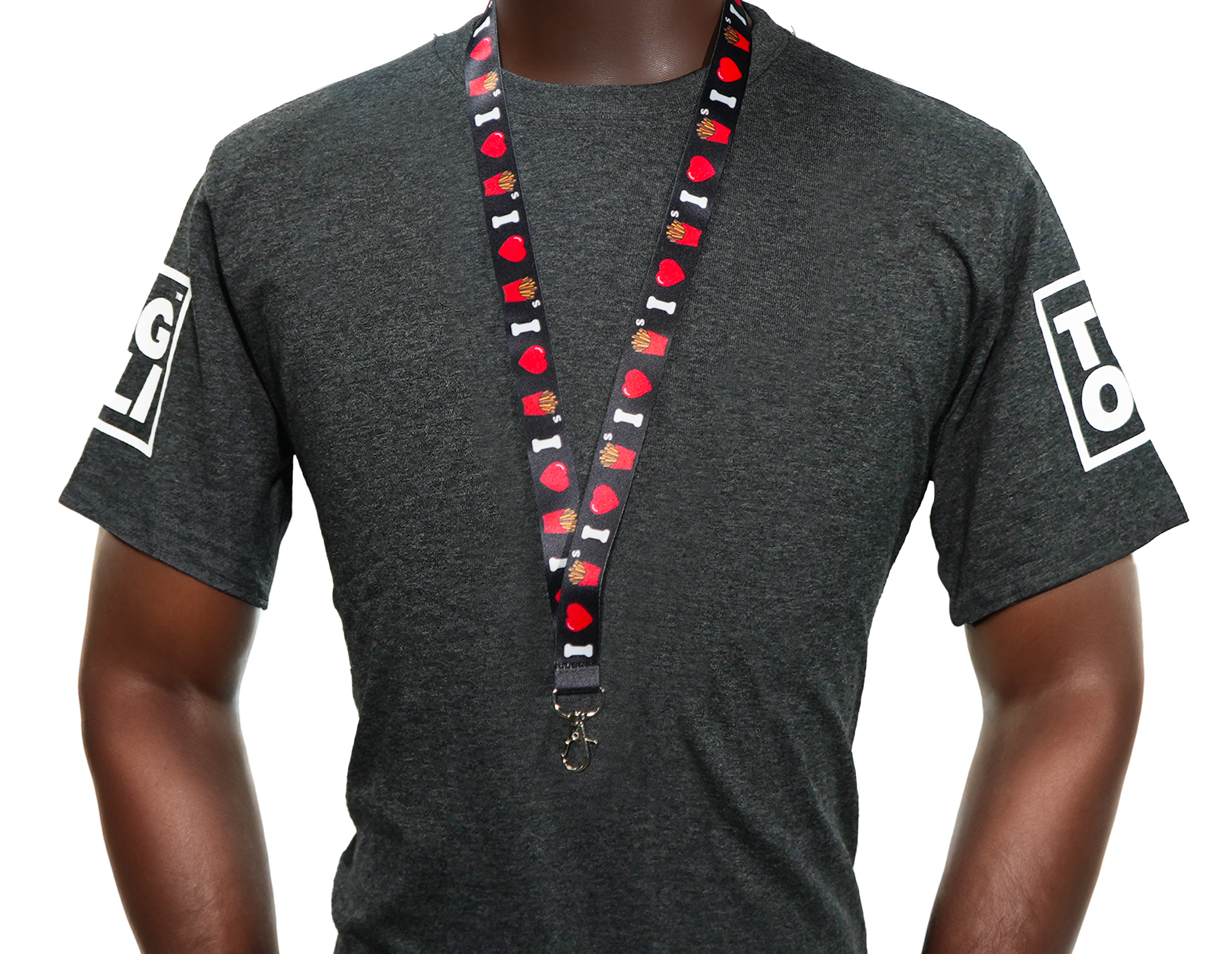 I Love Fries Fast Food Lanyard Secondary image