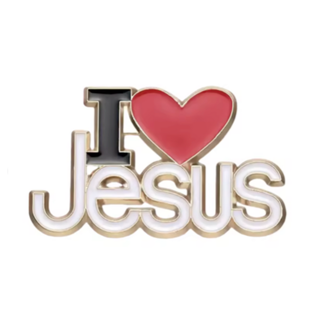 I Love Jesus Pin Badge