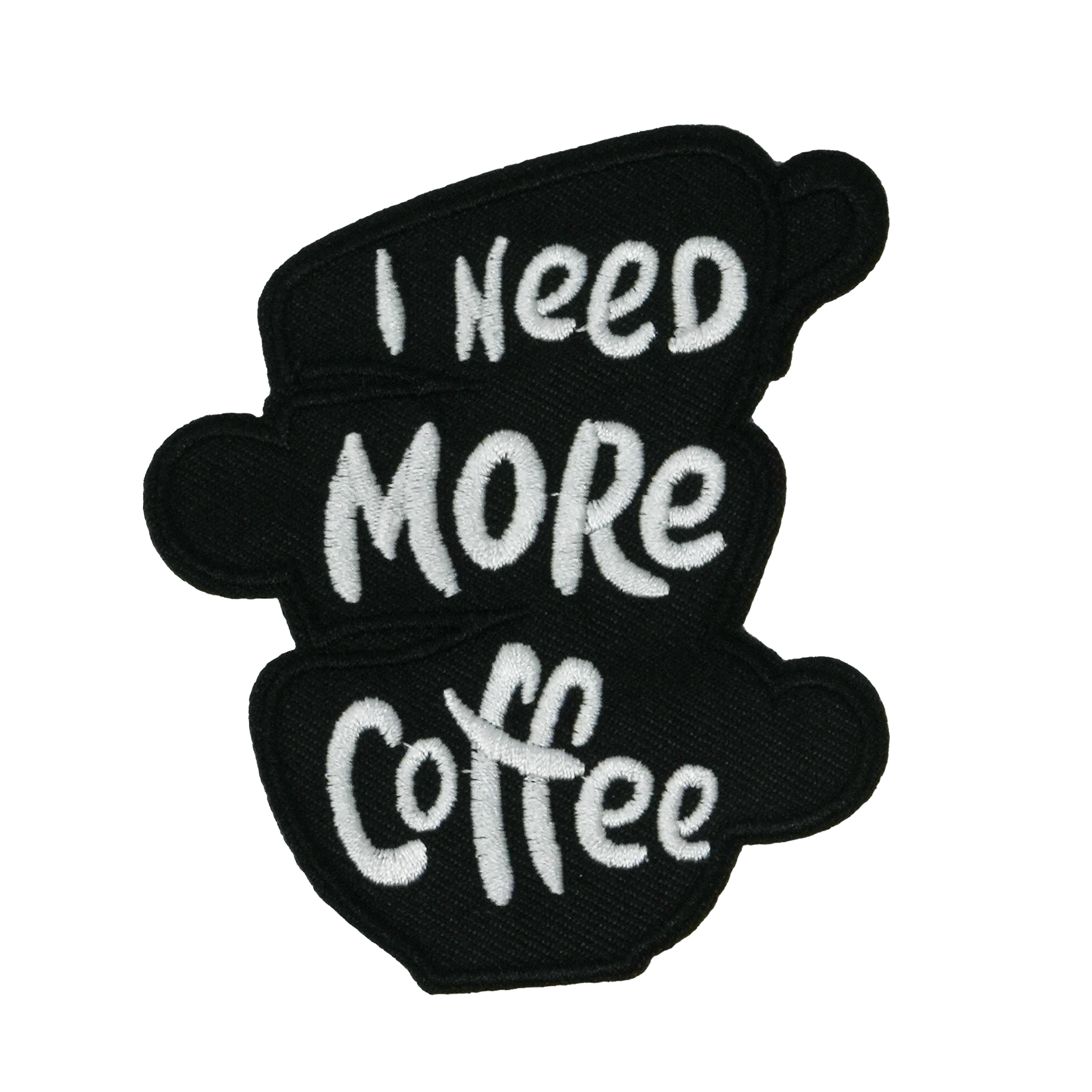 I Need More Coffee Patch Iron On (9 x 6cm) Main image