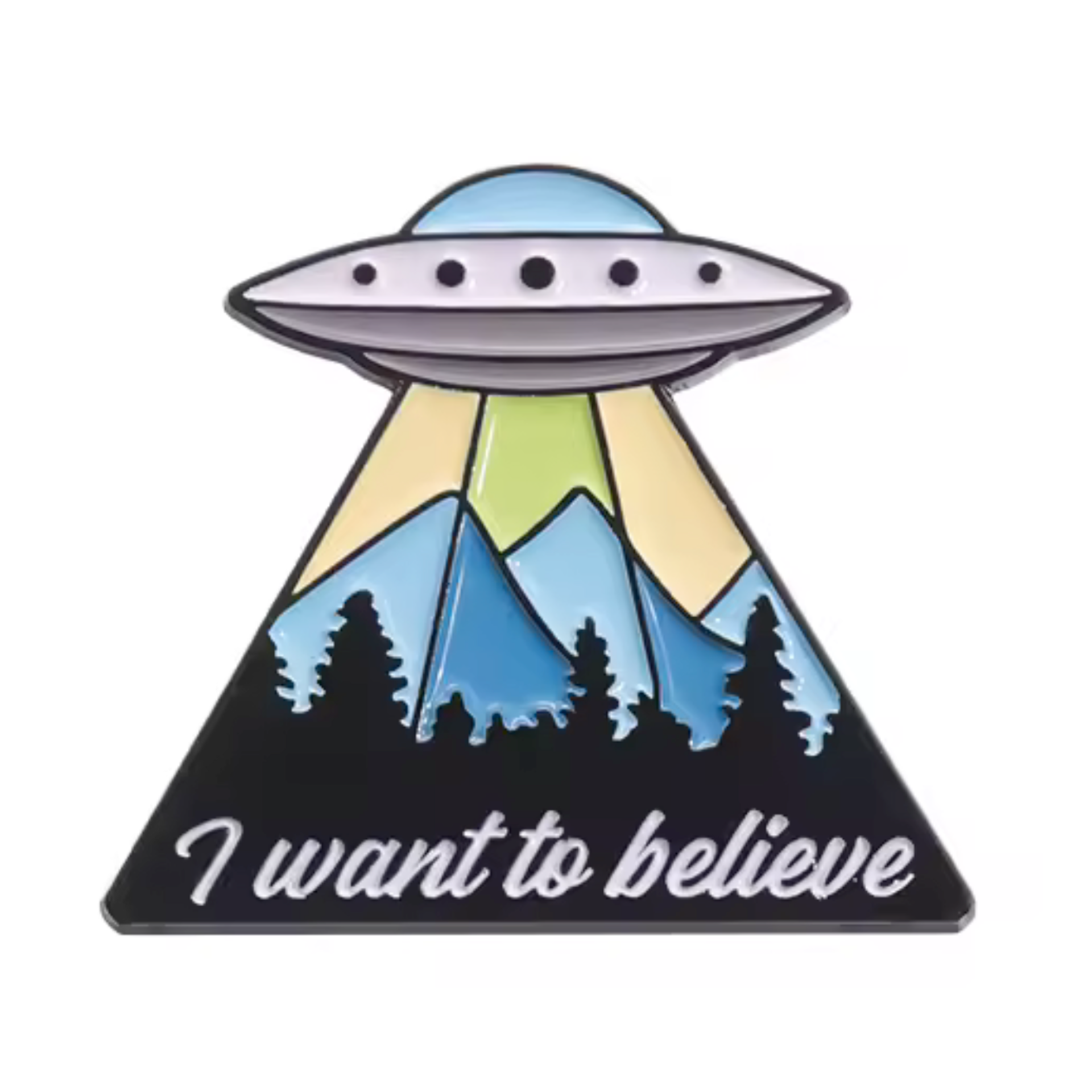 Pin de chapa Alien OVNI Quiero Creer Imagen principal del producto