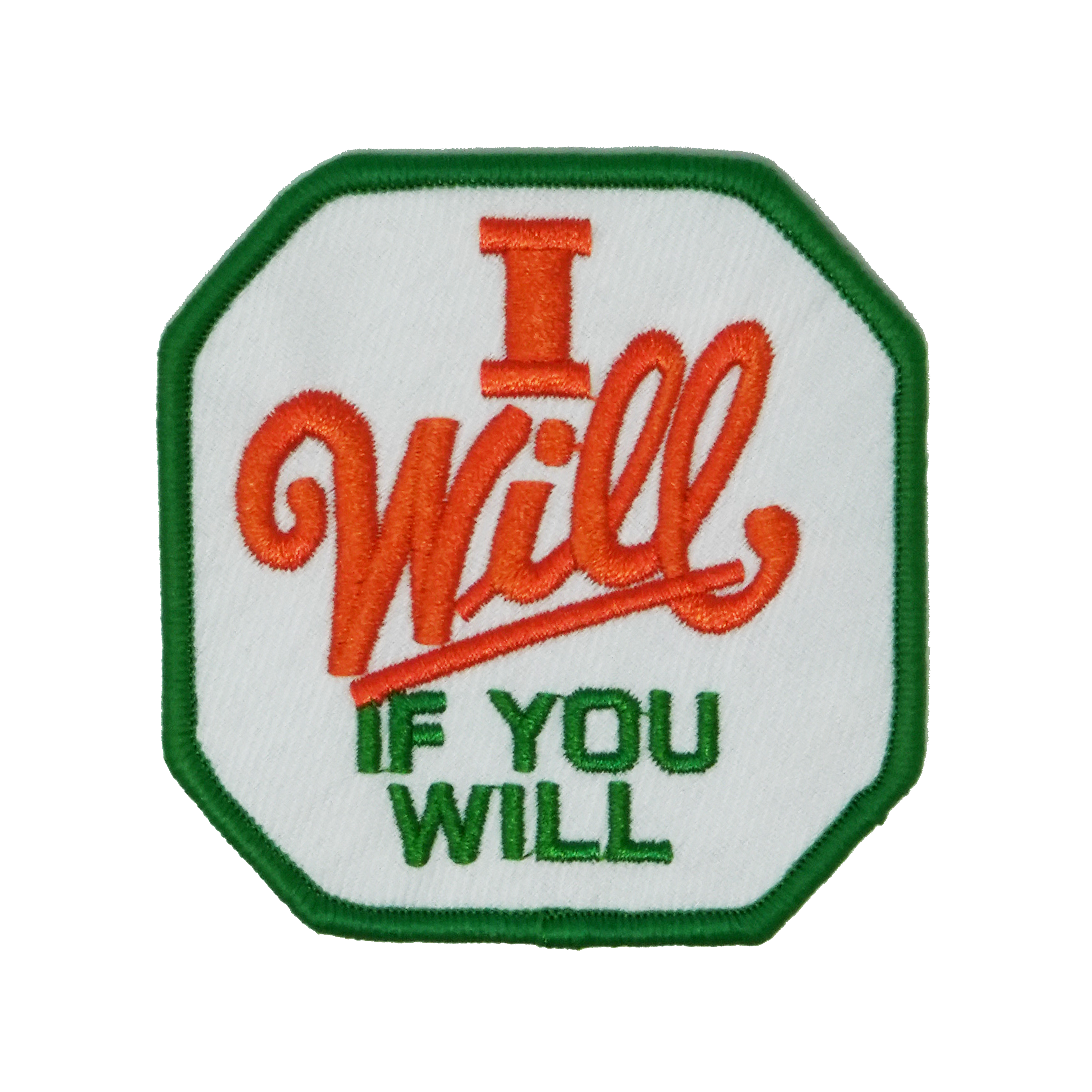 I Will If You Will Patch Iron On (7 x 7cm) Main image