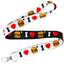 I Love Burgers Fast Food Lanyard
