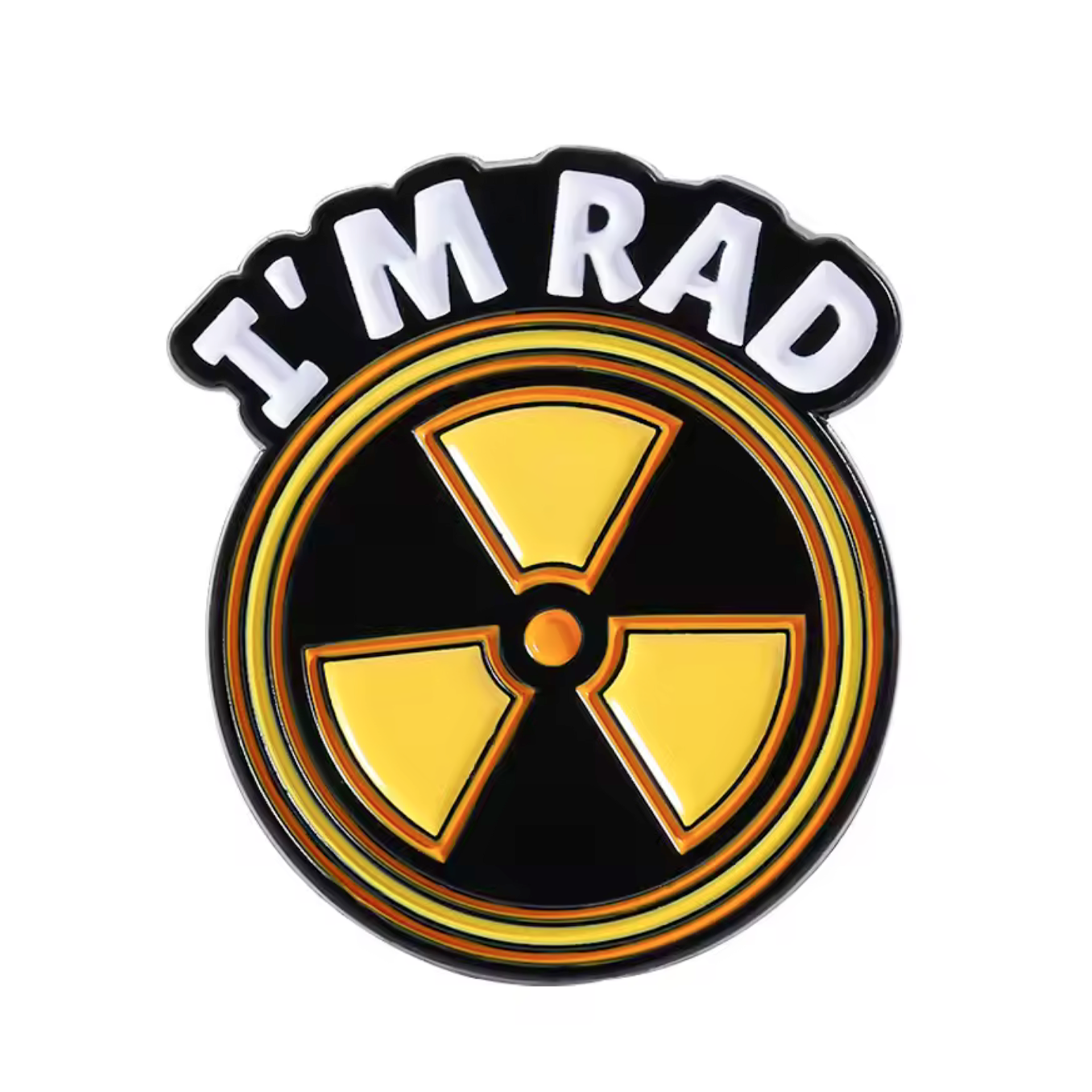 ¡Soy Rad! Insignia de pin radiactiva Imagen principal del producto