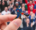 Ice Hockey Player Pin Badge