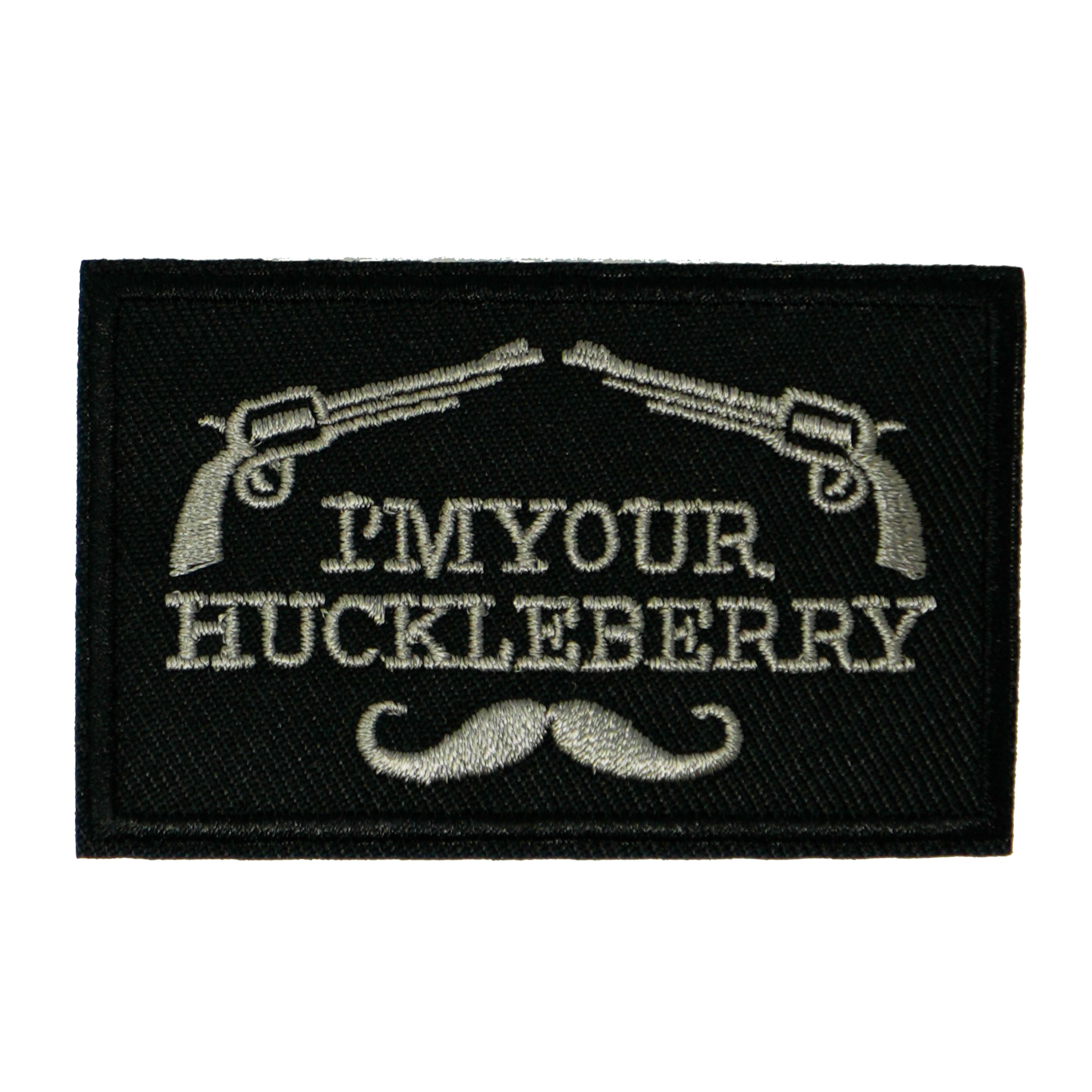 I'm Your Huckleberry Moustache Iron On Patch (7.8 x 5cm) Main image