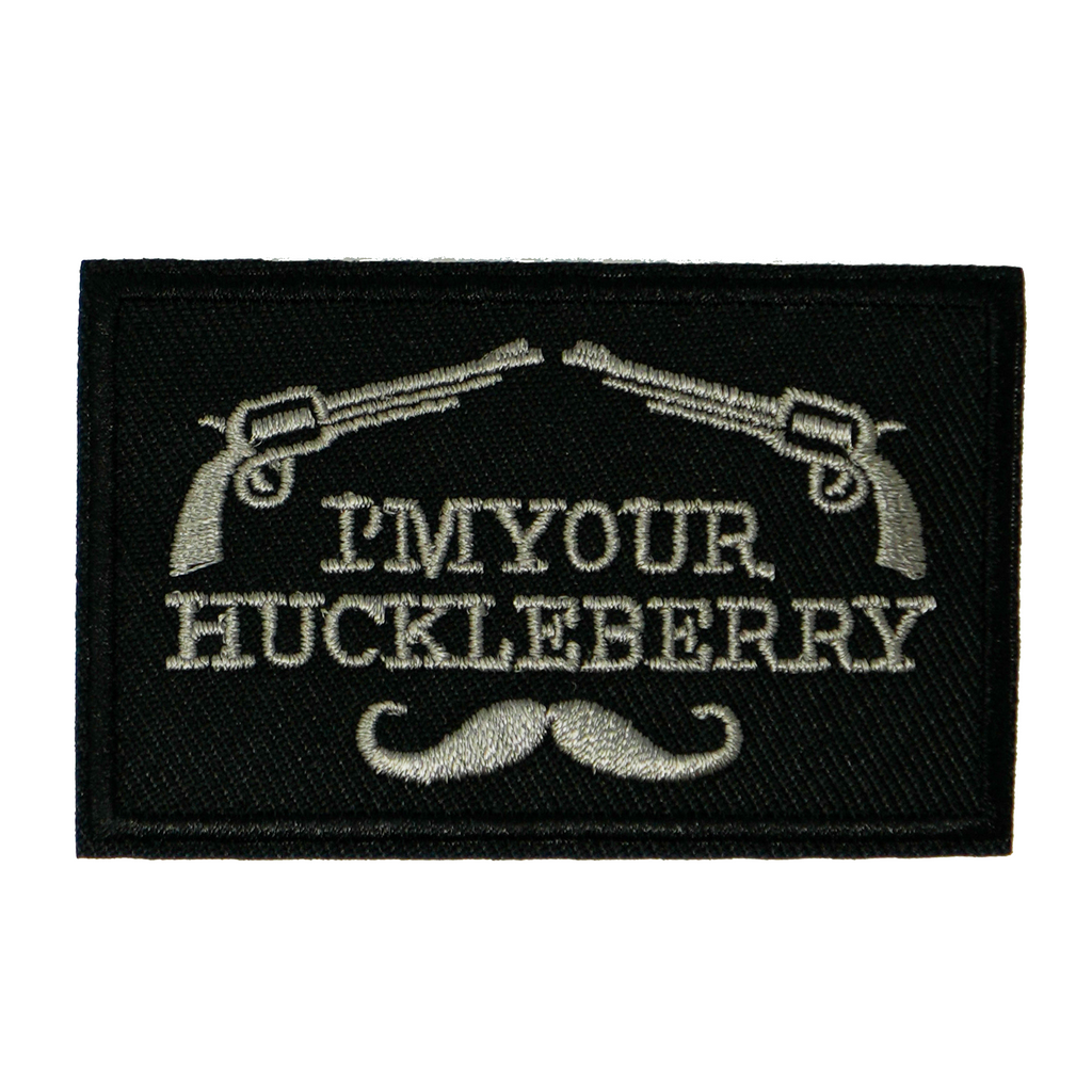 I'm Your Huckleberry Moustache Iron On Patch (7.8 x 5cm)